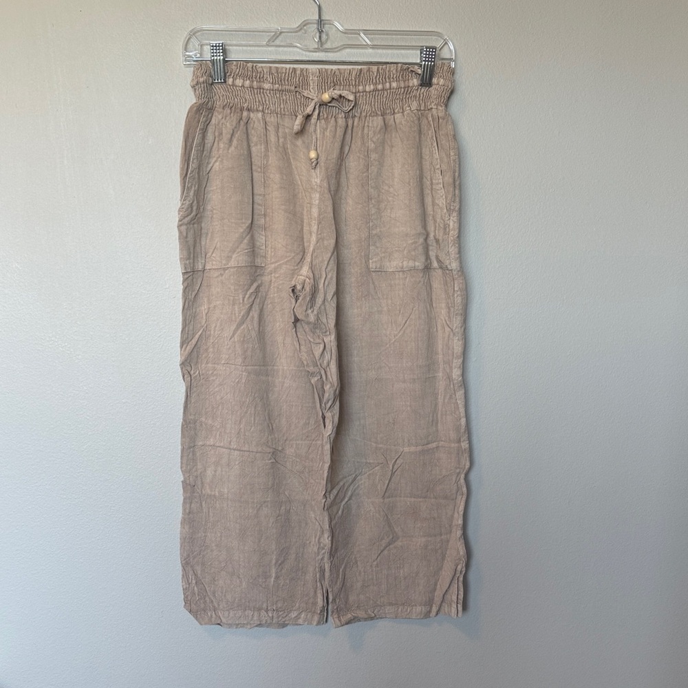 Yak & Yeti Tan Linen Pants